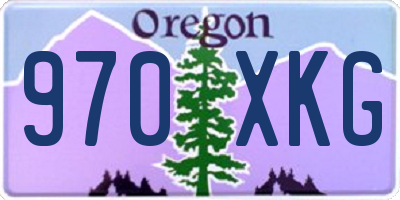 OR license plate 970XKG