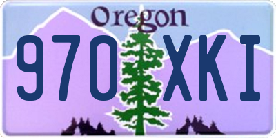 OR license plate 970XKI