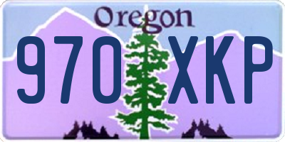 OR license plate 970XKP