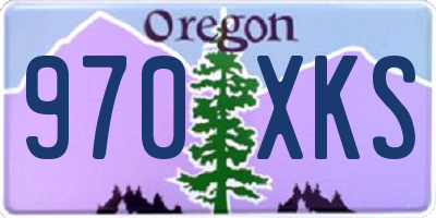 OR license plate 970XKS