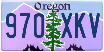 OR license plate 970XKV