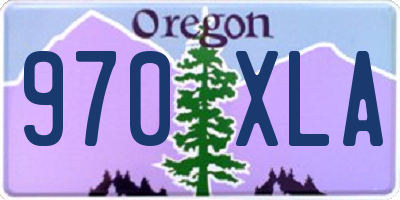 OR license plate 970XLA