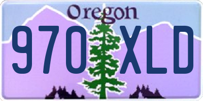 OR license plate 970XLD