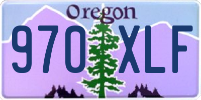 OR license plate 970XLF