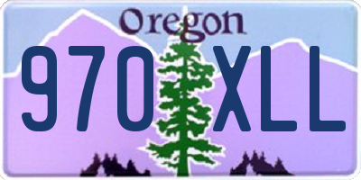 OR license plate 970XLL