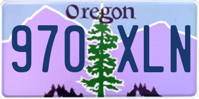 OR license plate 970XLN