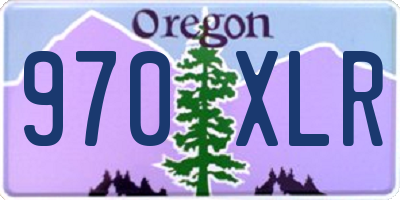 OR license plate 970XLR