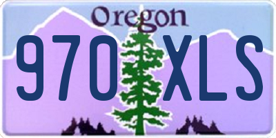 OR license plate 970XLS