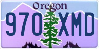 OR license plate 970XMD
