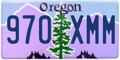 OR license plate 970XMM