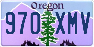 OR license plate 970XMV