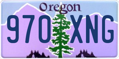 OR license plate 970XNG