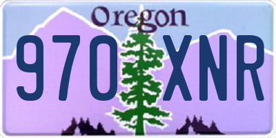 OR license plate 970XNR