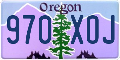 OR license plate 970XOJ