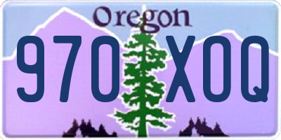 OR license plate 970XOQ