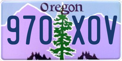 OR license plate 970XOV