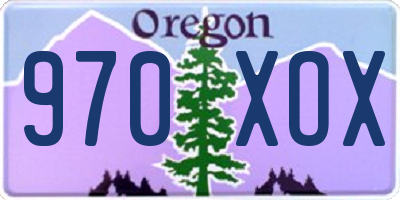 OR license plate 970XOX