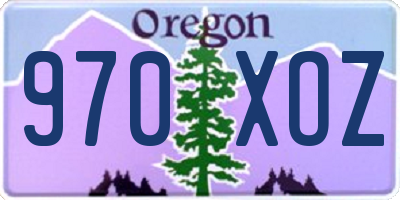 OR license plate 970XOZ