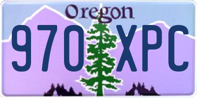 OR license plate 970XPC