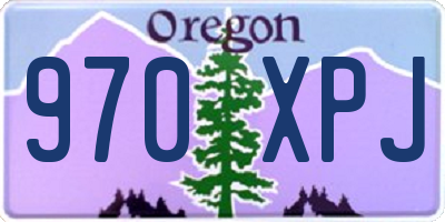OR license plate 970XPJ