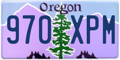 OR license plate 970XPM