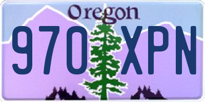 OR license plate 970XPN