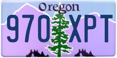 OR license plate 970XPT