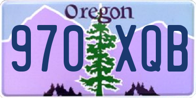 OR license plate 970XQB