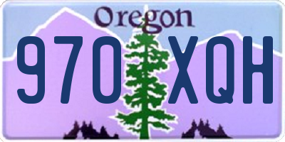 OR license plate 970XQH