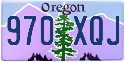OR license plate 970XQJ