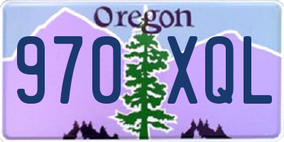 OR license plate 970XQL