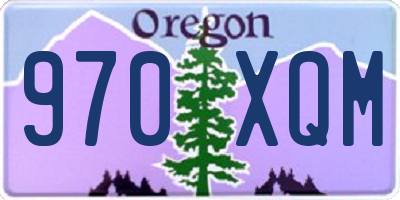 OR license plate 970XQM