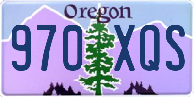 OR license plate 970XQS