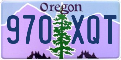 OR license plate 970XQT