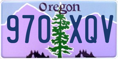 OR license plate 970XQV