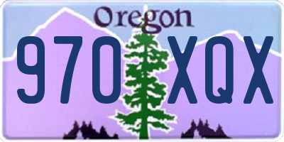 OR license plate 970XQX