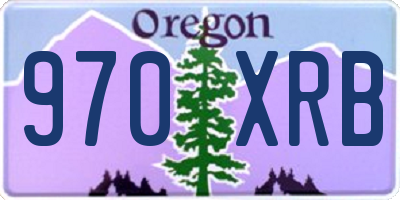 OR license plate 970XRB