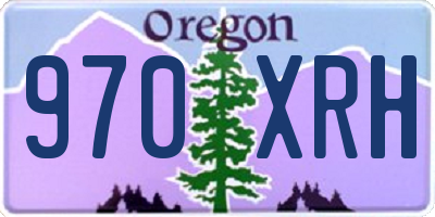 OR license plate 970XRH