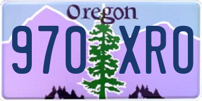 OR license plate 970XRO
