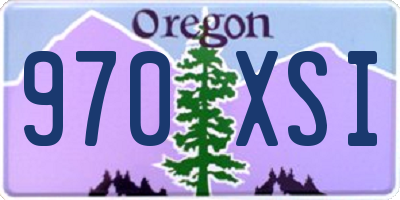OR license plate 970XSI