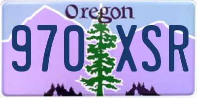 OR license plate 970XSR