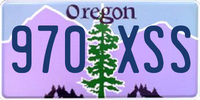 OR license plate 970XSS