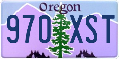 OR license plate 970XST