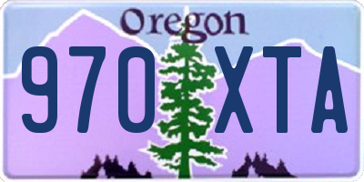OR license plate 970XTA