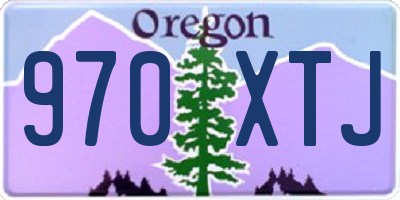 OR license plate 970XTJ