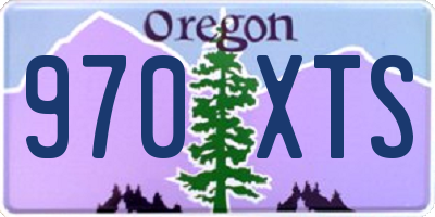 OR license plate 970XTS