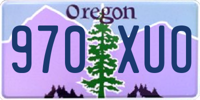 OR license plate 970XUO