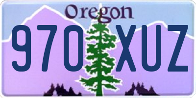 OR license plate 970XUZ