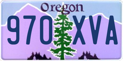 OR license plate 970XVA