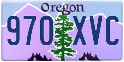 OR license plate 970XVC